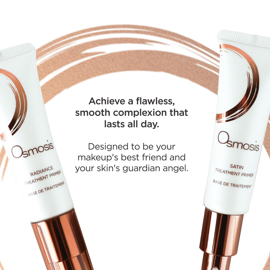 OSMOSIS Satin Treatment Primer – Semi-Matte Makeup Base for All Skin Types | 1 Fl Oz