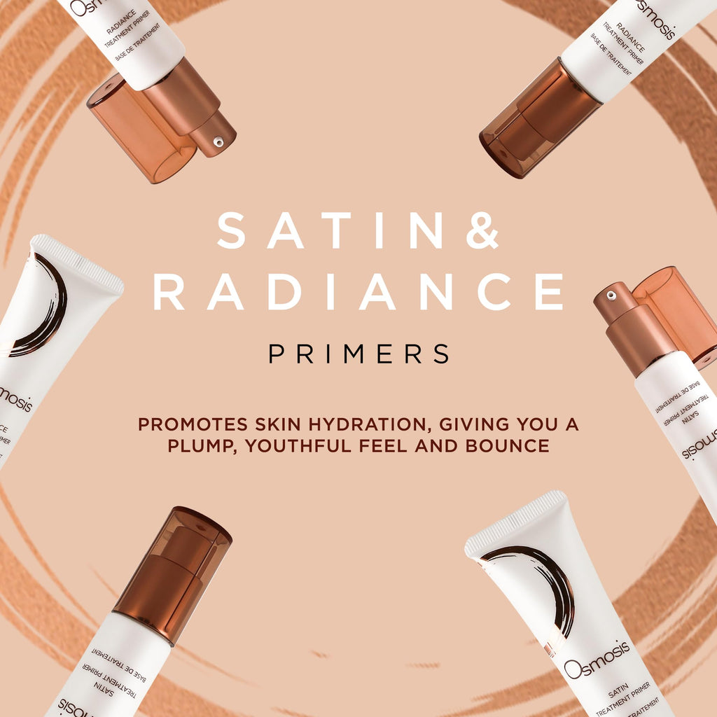 OSMOSIS Satin Treatment Primer – Semi-Matte Makeup Base for All Skin Types | 1 Fl Oz