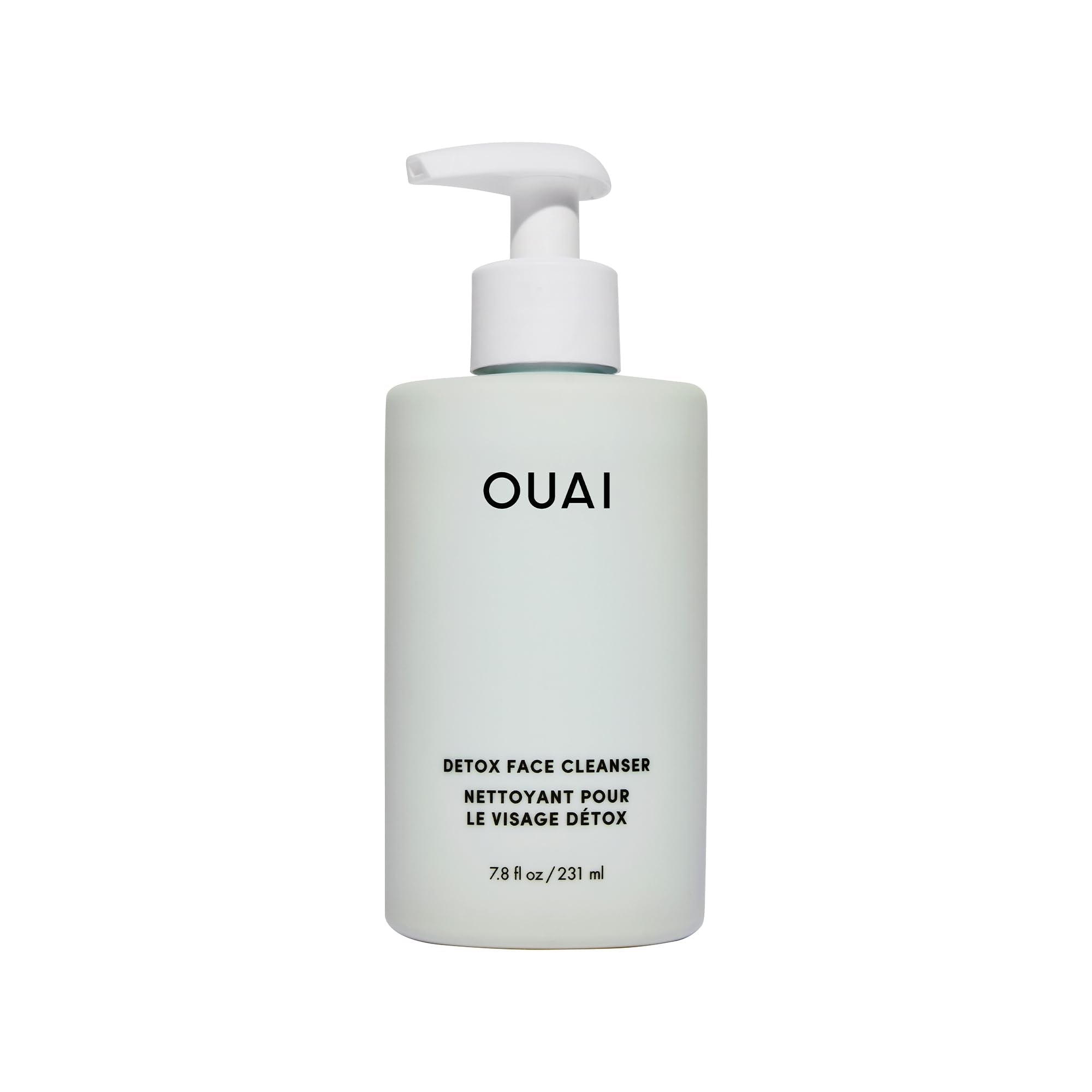 OUAI Detox Facial Cleanser - Deep Cleansing Face Wash with Glycolic Acid, Niacinamide & PHA