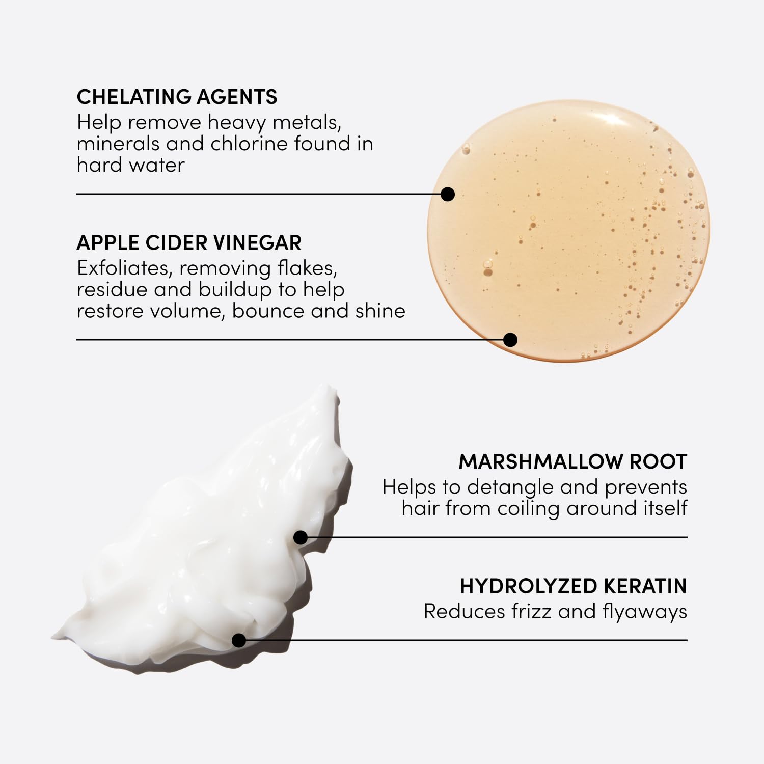 OUAI Detox Shampoo & Thick Hair Conditioner Bundle – Clarifying Shampoo for Build-Up, Dirt, Oil, and Hard Water; Moisturizing Conditioner for Thick Hair