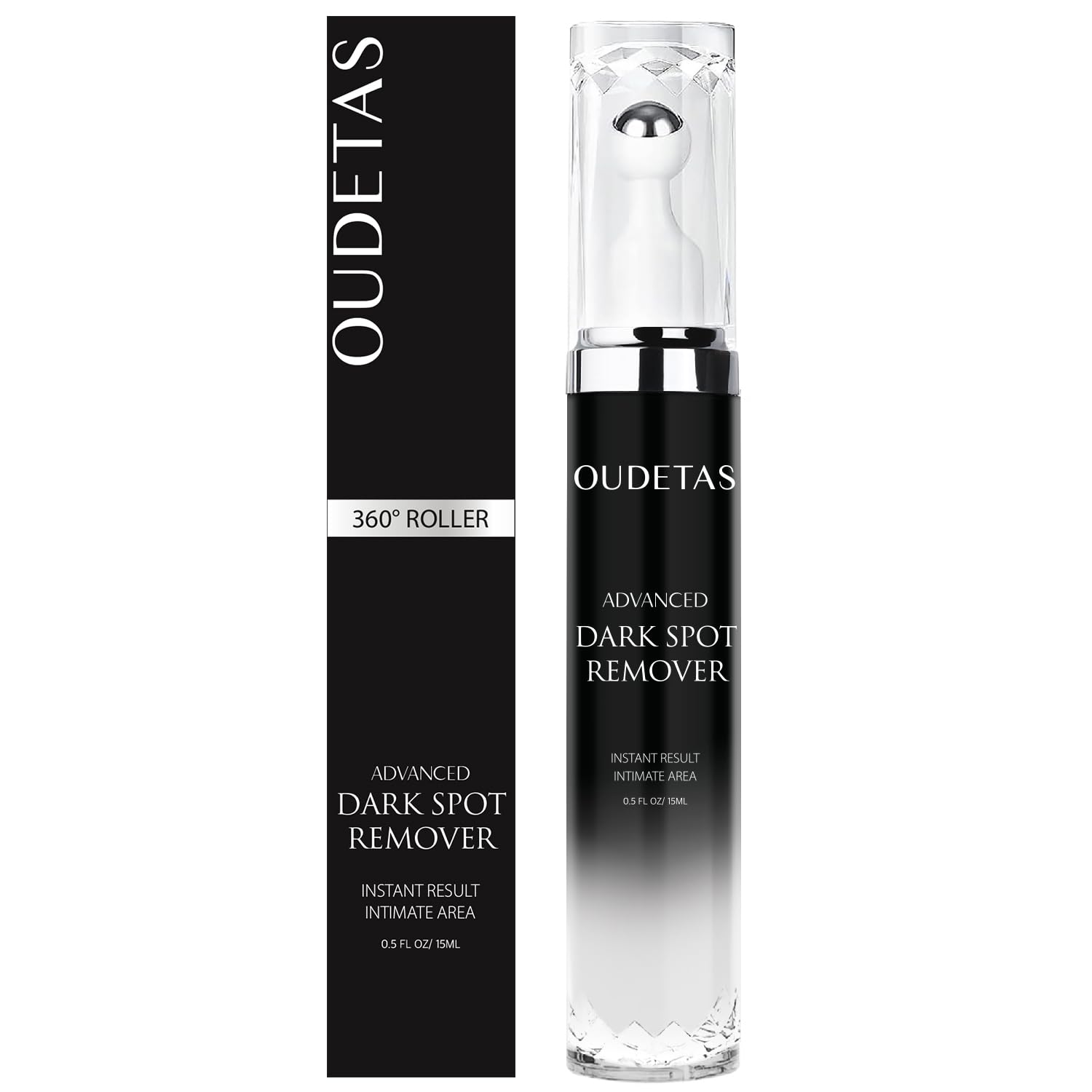 Oudetas Dark Spot Remover for Face – Brightening Serum Roller (15ml) for Sun, Age Spots & Melasma