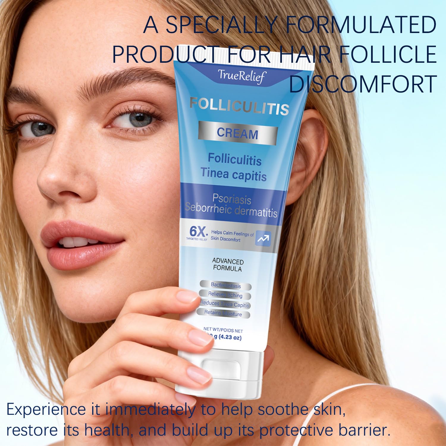 OUHENGTEK Folliculitis Cream | Soothes Bumps on Scalp, Face & Body – 120g (01)