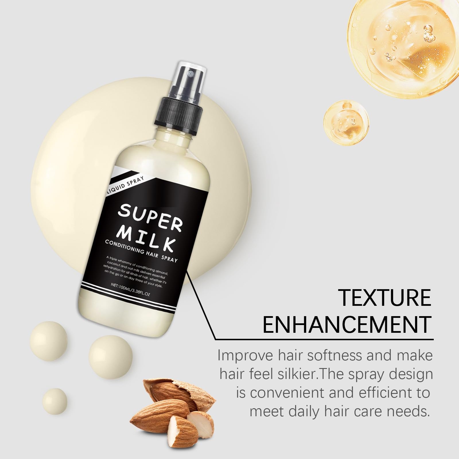 OUKPANE 2-Pack Super Milk Conditioning Hair Primer & Detangler – All Hair Types