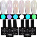 Oumisaya Glow in the Dark Opal Gel Nail Polish Set GP014 | Color-Changing Gel Polish (6 Colors)