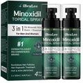 OURMUST 5% Minoxidil Hair Growth Spray for Men & Women – Biotin & Rosemary, 2 Bottles