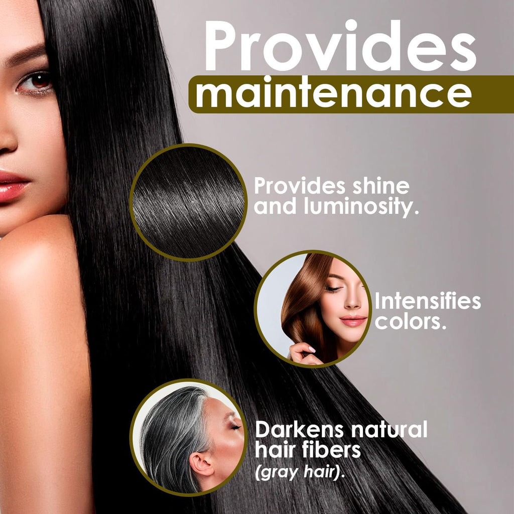 OURO Color-Enhancing Shampoo for Dark Brown & Black Hair – Neutralizes Brassiness, Boosts Shine, Color Protection (33.81 oz)