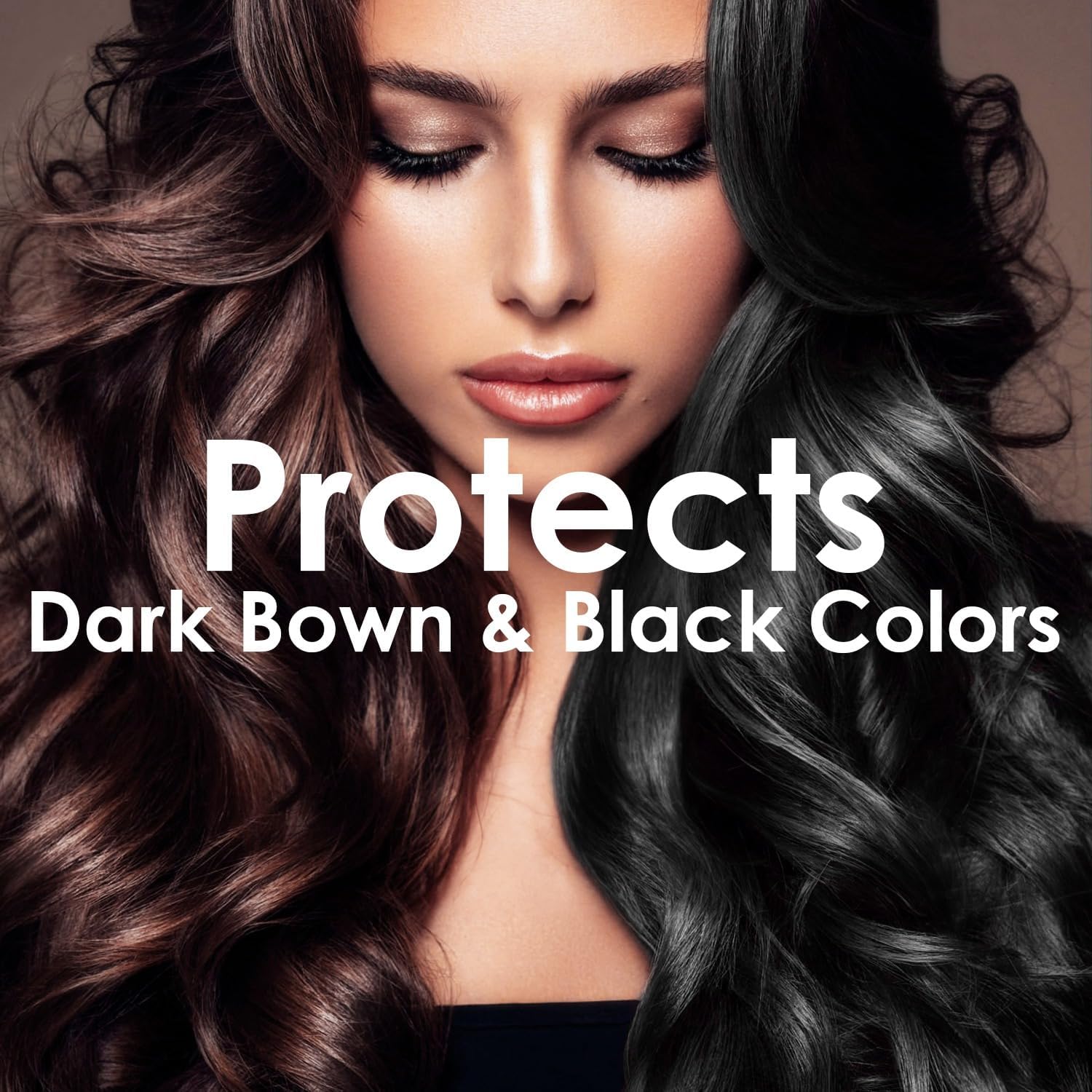 OURO Color-Enhancing Shampoo for Dark Brown & Black Hair – Neutralizes Brassiness, Boosts Shine, Color Protection (33.81 oz)