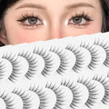 outopen Manga Lashes – 10 Pairs Natural Look with Clear Band | Anime-Inspired Lashes