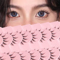 outopen Manga Lashes – 10 Pairs Natural Look Wispy Spiky Anime Lashes for Cosplay