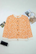 Oversized Chunky Knit Leopard Cardigan Women UK