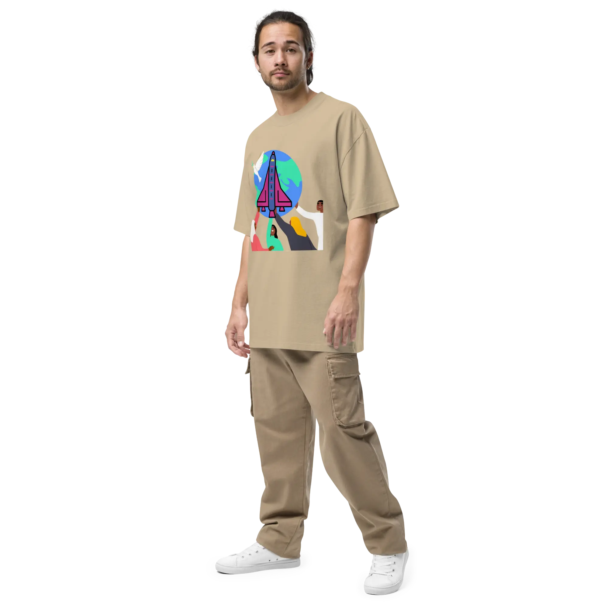 First Home Oversized faded t-shirt