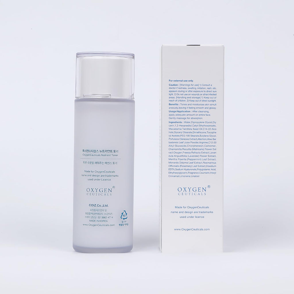OxygenCeuticals Nutrient Toner – Essence-Type Hydration for Dry Skin with Sodium Hyaluronate, Portulaca & Allantoin