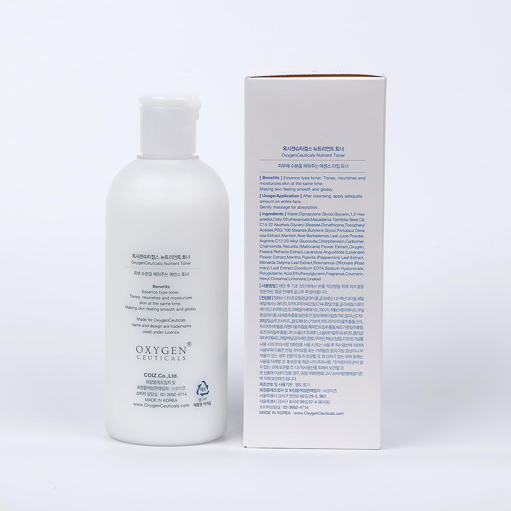 OxygenCeuticals Nutrient Toner – Essence-Type Hydrating Toner with Hyaluronic Acid