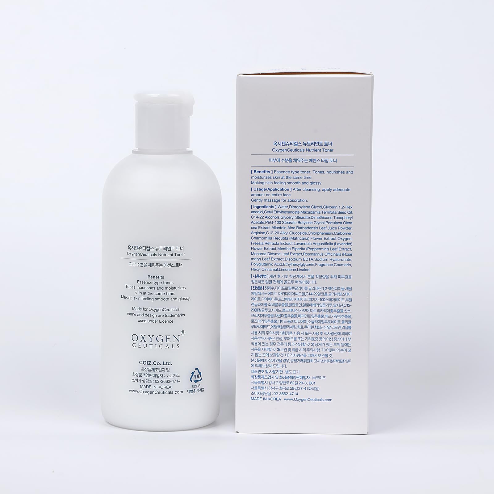 OxygenCeuticals Nutrient Toner – Essence-Type Hydrating Toner with Hyaluronic Acid