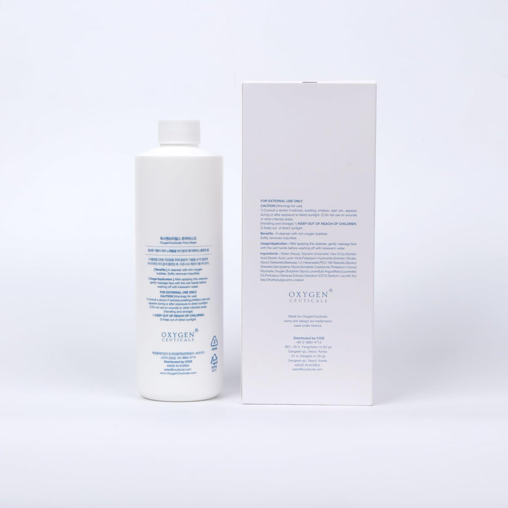 OxygenCeuticals Pore Mask – Deep Cleansing Foaming Cleanser with Stearic Acid, Lavender Oil & Portulaca