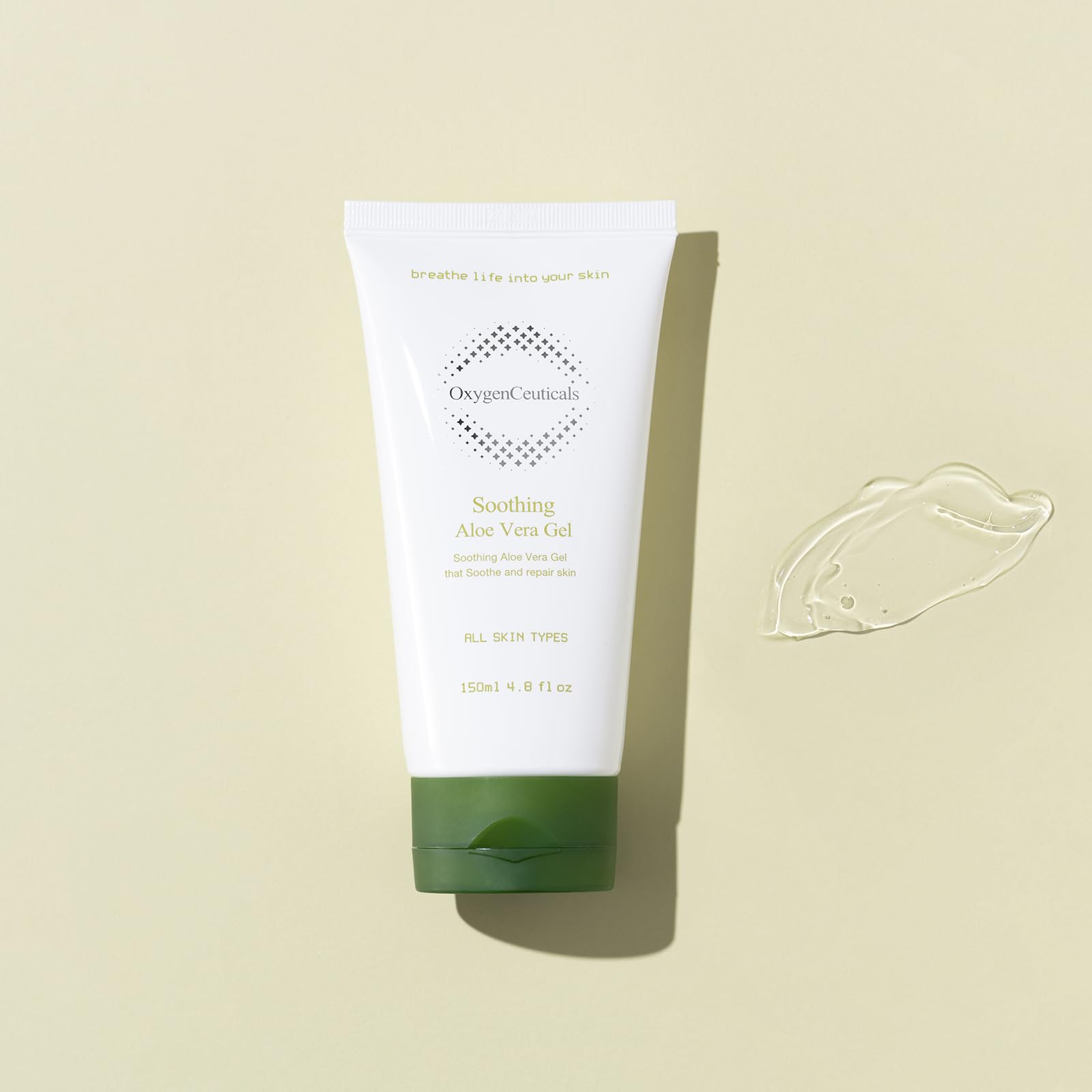OxygenCeuticals Soothing Aloe Vera Gel – Alcohol-Free, All-Natural Hydration for Face & Body | 5.07 fl oz
