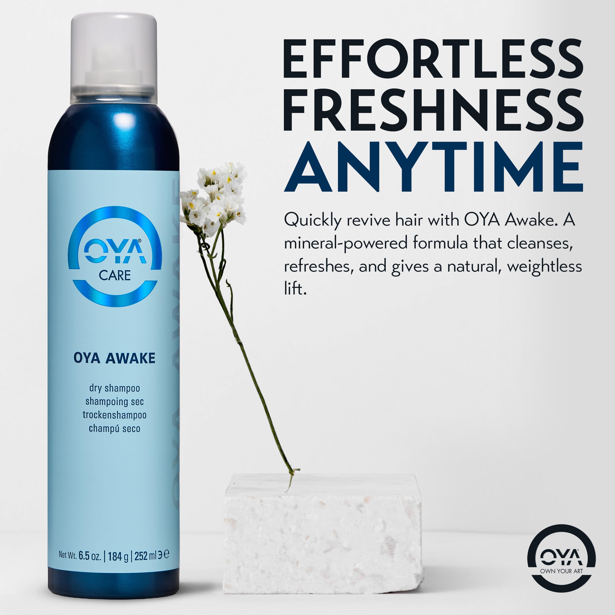 OYA Awake Dry Shampoo – Waterless Cleanse for Oily Hair (250ml)