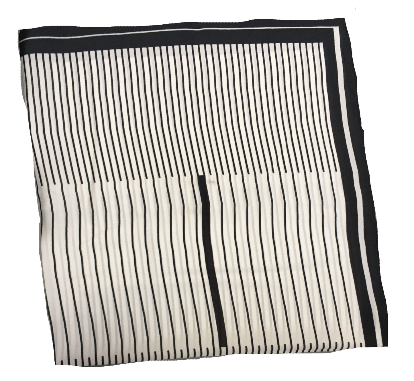 70cm x 70cm Square Scarf Black White Piano Stripes Scarf Thin Silky Womens Summer Spring