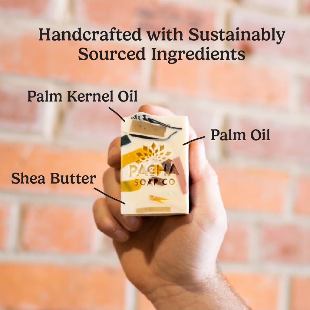 Pachafetti Bar Soap – Lemongrass & Peppermint, 5-Pack (4 oz each) | Pacha Soap Co
