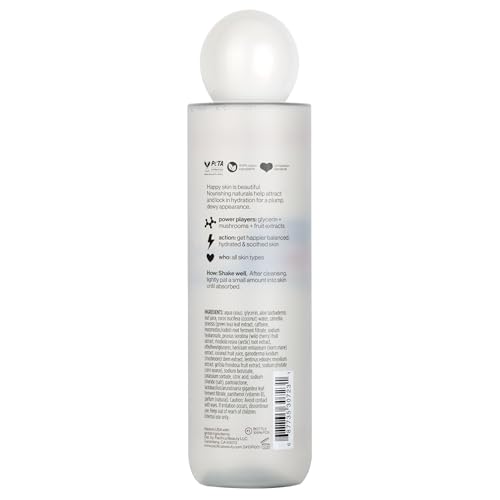 Pacifica Happy Water Hydrating Facial Toner – Vegan Ceramides, Hyaluronic Acid & Electrolytes | Clean Beauty for All Skin Types, 4 oz