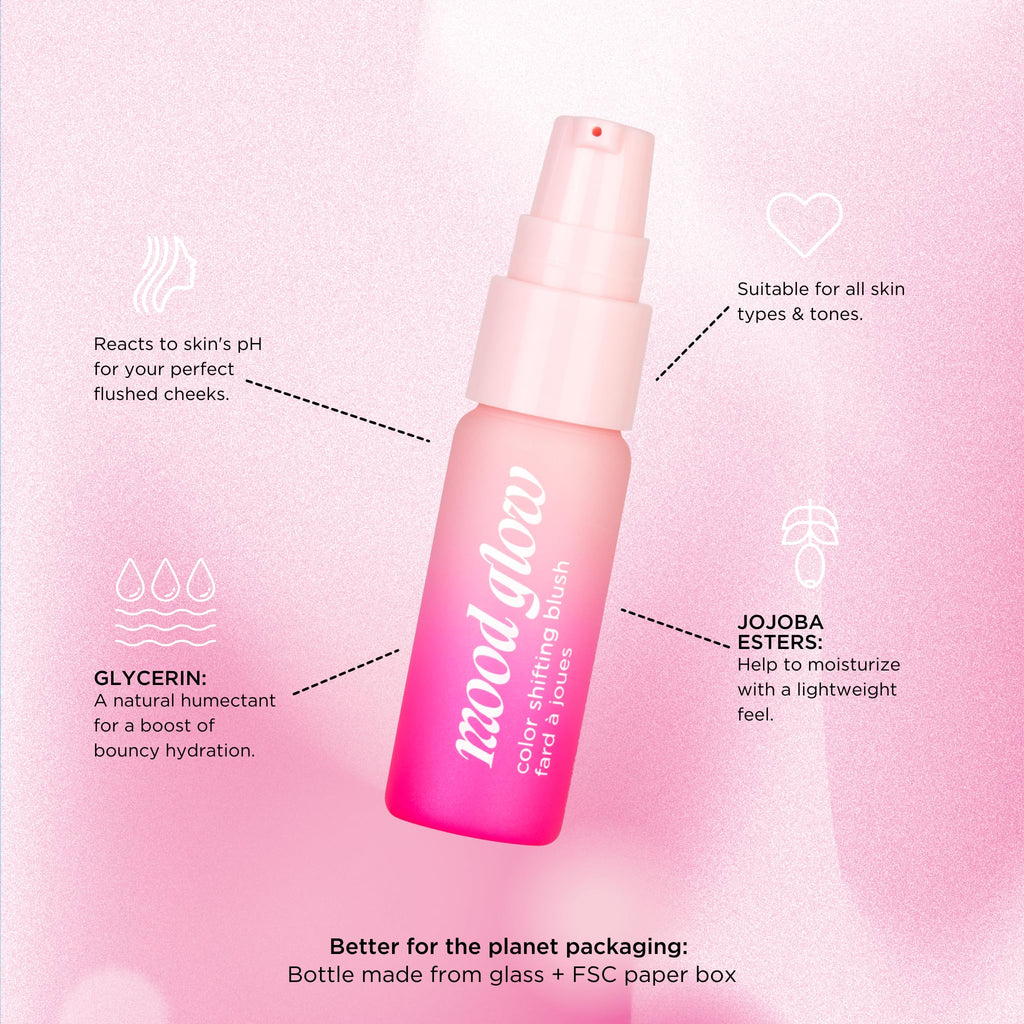 Pacifica Mood Glow pH Color Shifting Blush Balm – Hydrating, Buildable Cheek Tint