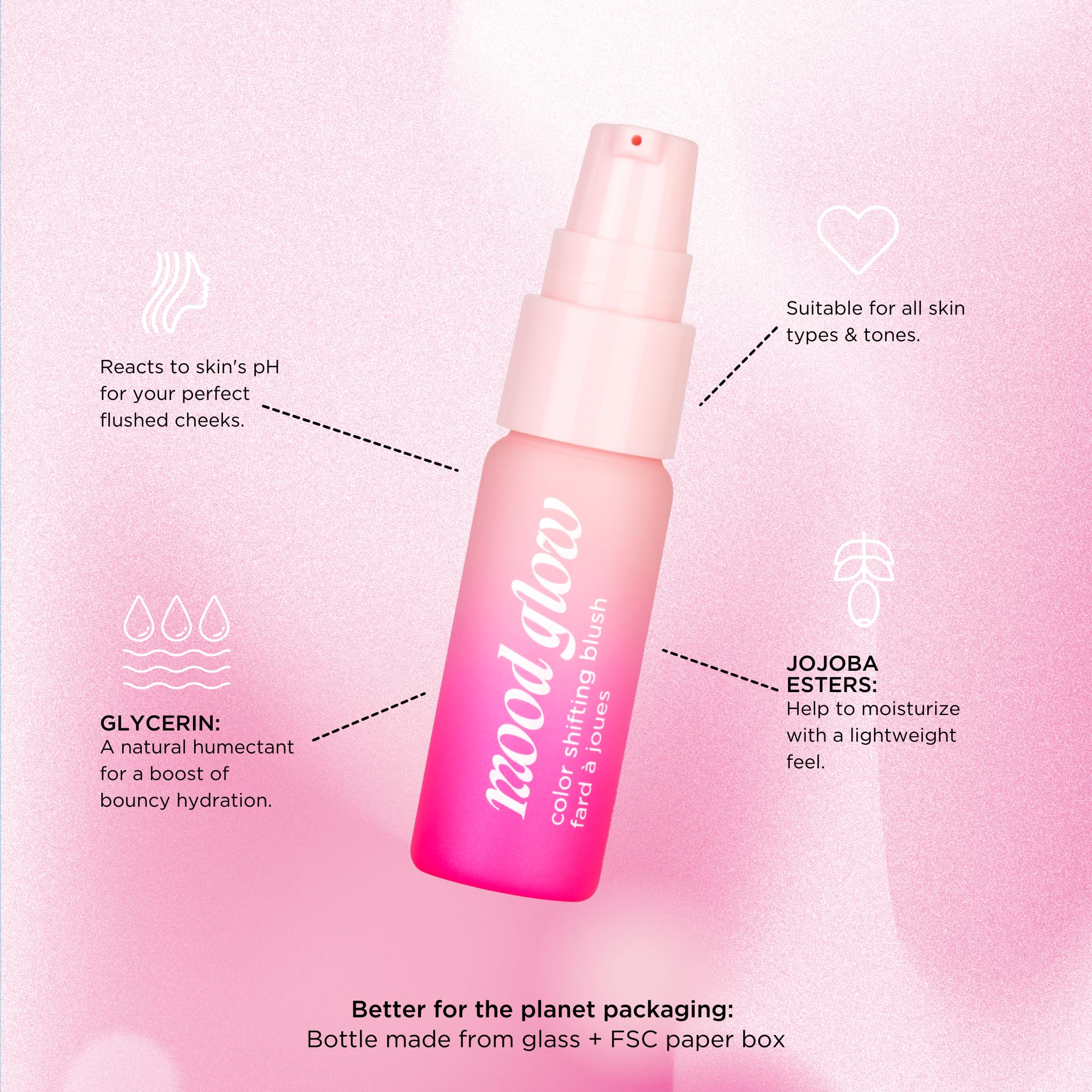 Pacifica Mood Glow pH Color Shifting Blush Balm – Hydrating, Buildable Cheek Tint