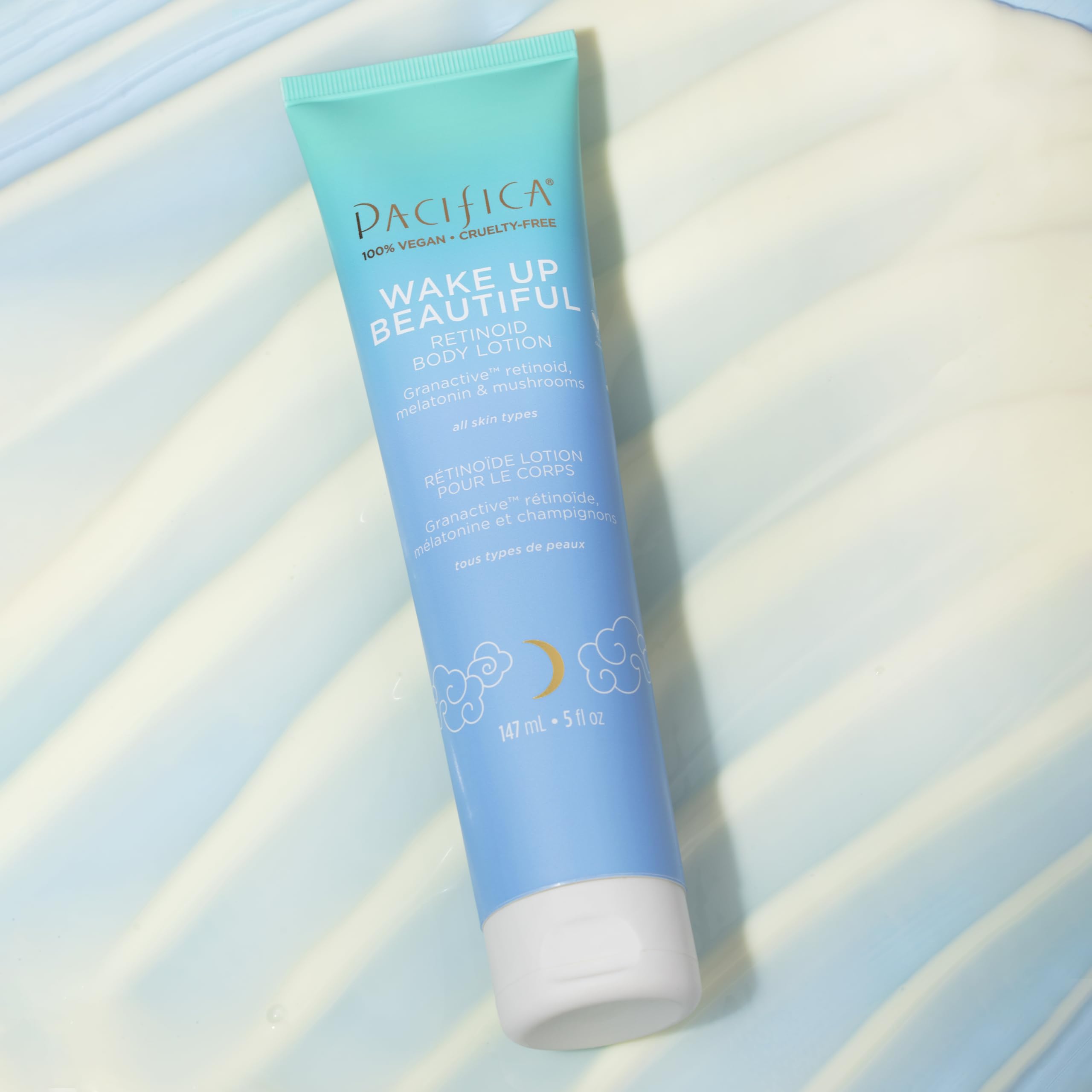 Pacifica Wake Up Beautiful Retinoid Body Lotion – Hydration, Elasticity & Gentle Overnight Renewal