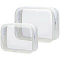 PACKISM 2-Pack Clear Toiletry Bags – Medium TSA Carry-On & Large Luggage
