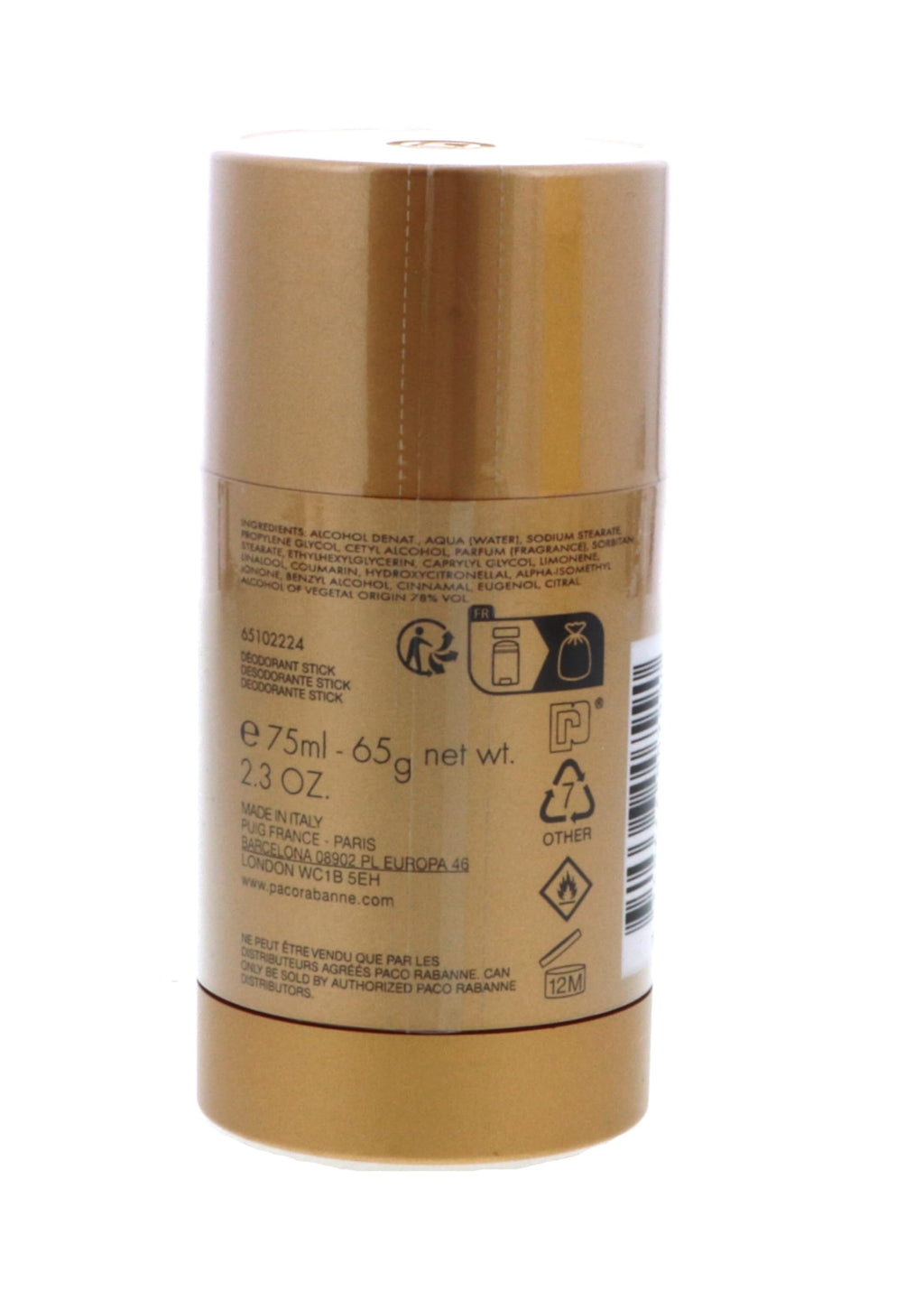 1 Million by Paco Rabanne for Men — 2.2 oz Deodorant Stick | All-Day Freshness