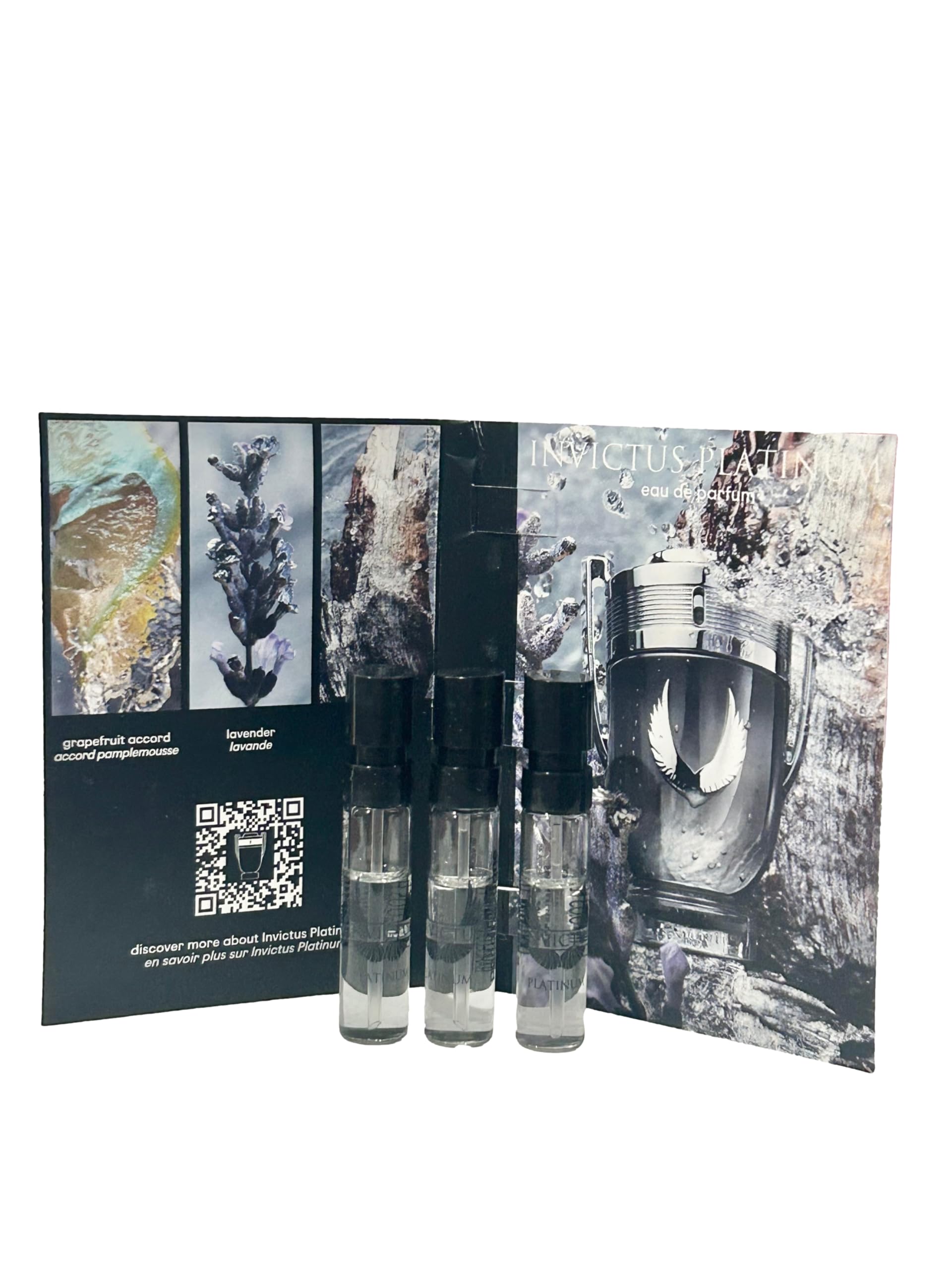 Paco Rabanne Invictus Platinum EDP Men – 3x 1.5ml Mini Vials Set