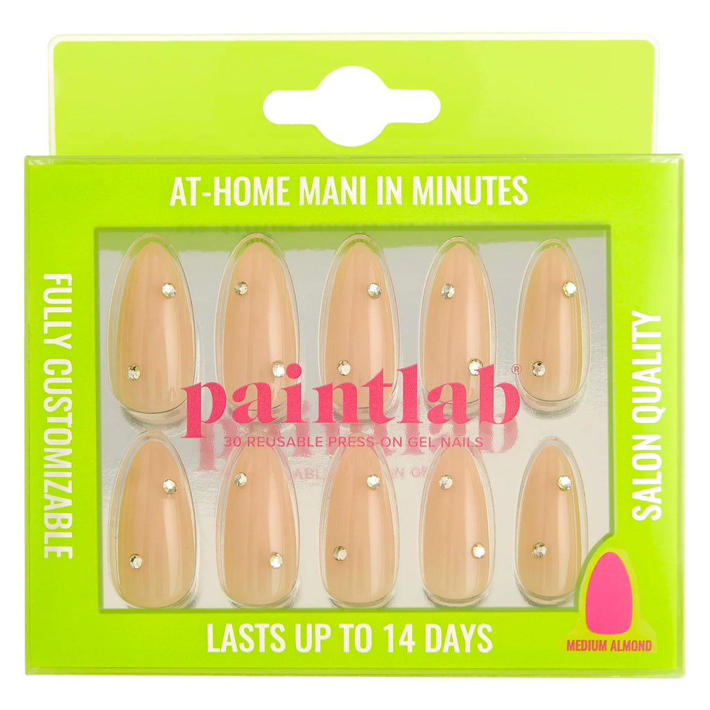 PaintLab Bare Lux Press-On Nails Kit – 30-Piece Long-Lasting Manicure