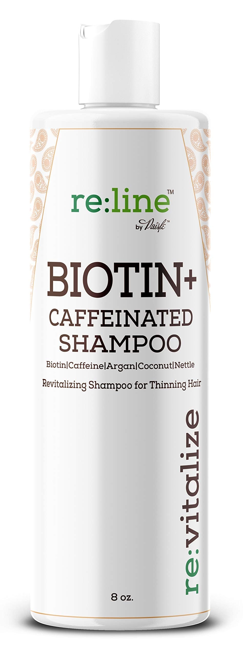 Paisle Botanics Biotin Shampoo for Hair Growth – Caffeine, Color-Safe, Sulfate-Free