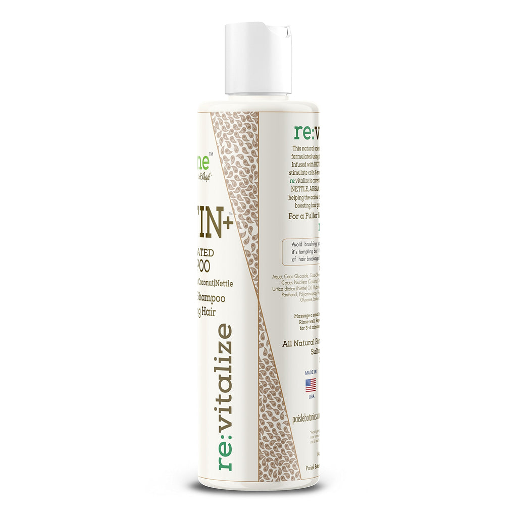 Paisle Botanics Biotin Shampoo for Hair Growth – Caffeine, Color-Safe, Sulfate-Free
