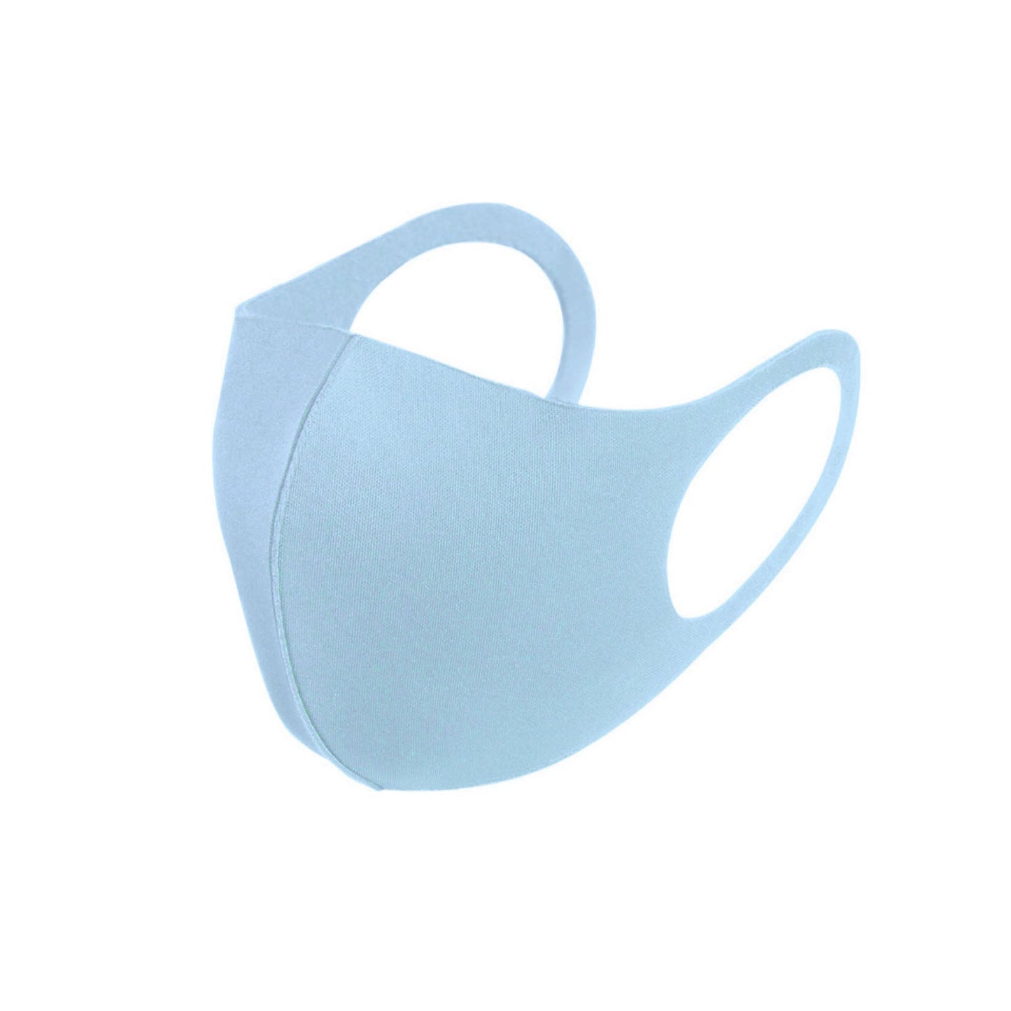 6 Pack Small Childrens Kids  Baby Blue Reusable Fabric Face Masks Covering Washable Adult Size