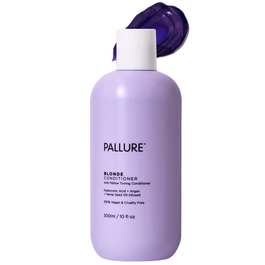 Pallure Blonde Toning Conditioner - Neutralizes Brassiness for Blonde, Platinum & Silver Hair (10.14 fl oz) – Vegan & Cruelty-Free