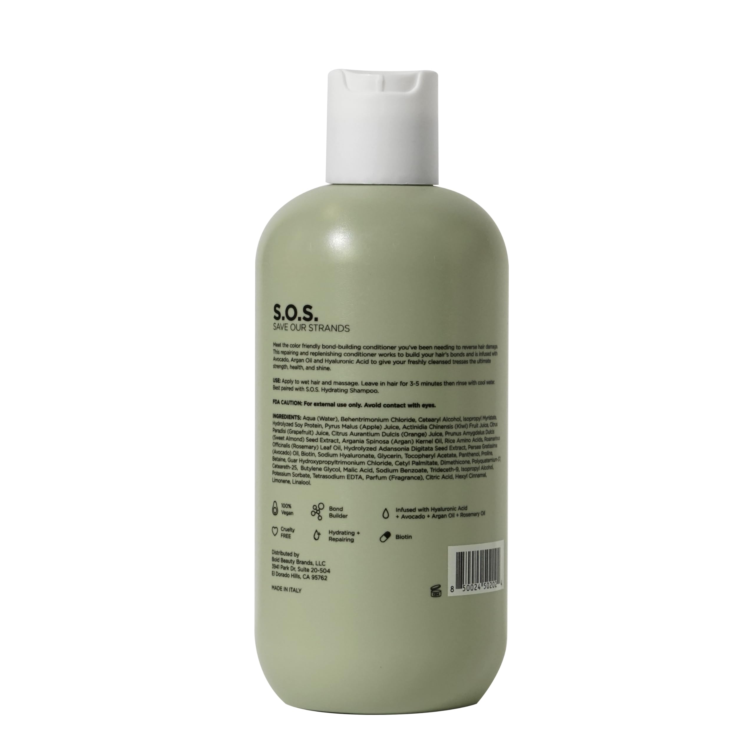 Pallure Hydrating Bond Conditioner – Thicker, Voluminous Hair | Hyaluronic Acid, Biotin, Avocado & Rosemary Oil (10.14 Fl Oz)