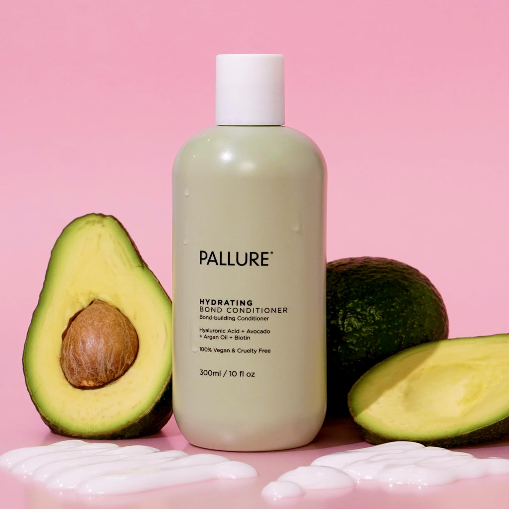 Pallure Hydrating Bond Conditioner – Thicker, Voluminous Hair | Hyaluronic Acid, Biotin, Avocado & Rosemary Oil (10.14 Fl Oz)