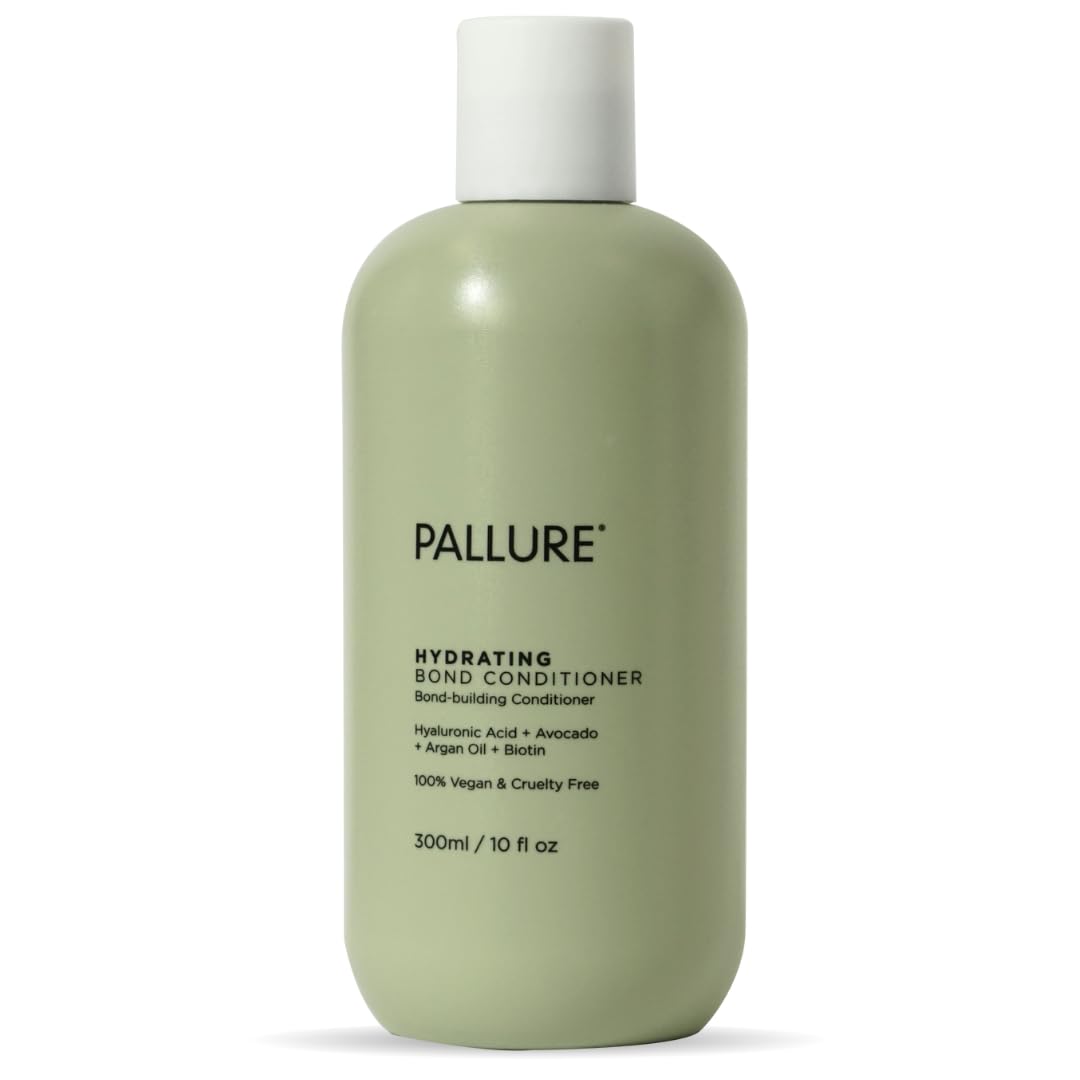 Pallure Hydrating Bond Conditioner – Thicker, Voluminous Hair | Hyaluronic Acid, Biotin, Avocado & Rosemary Oil (10.14 Fl Oz)