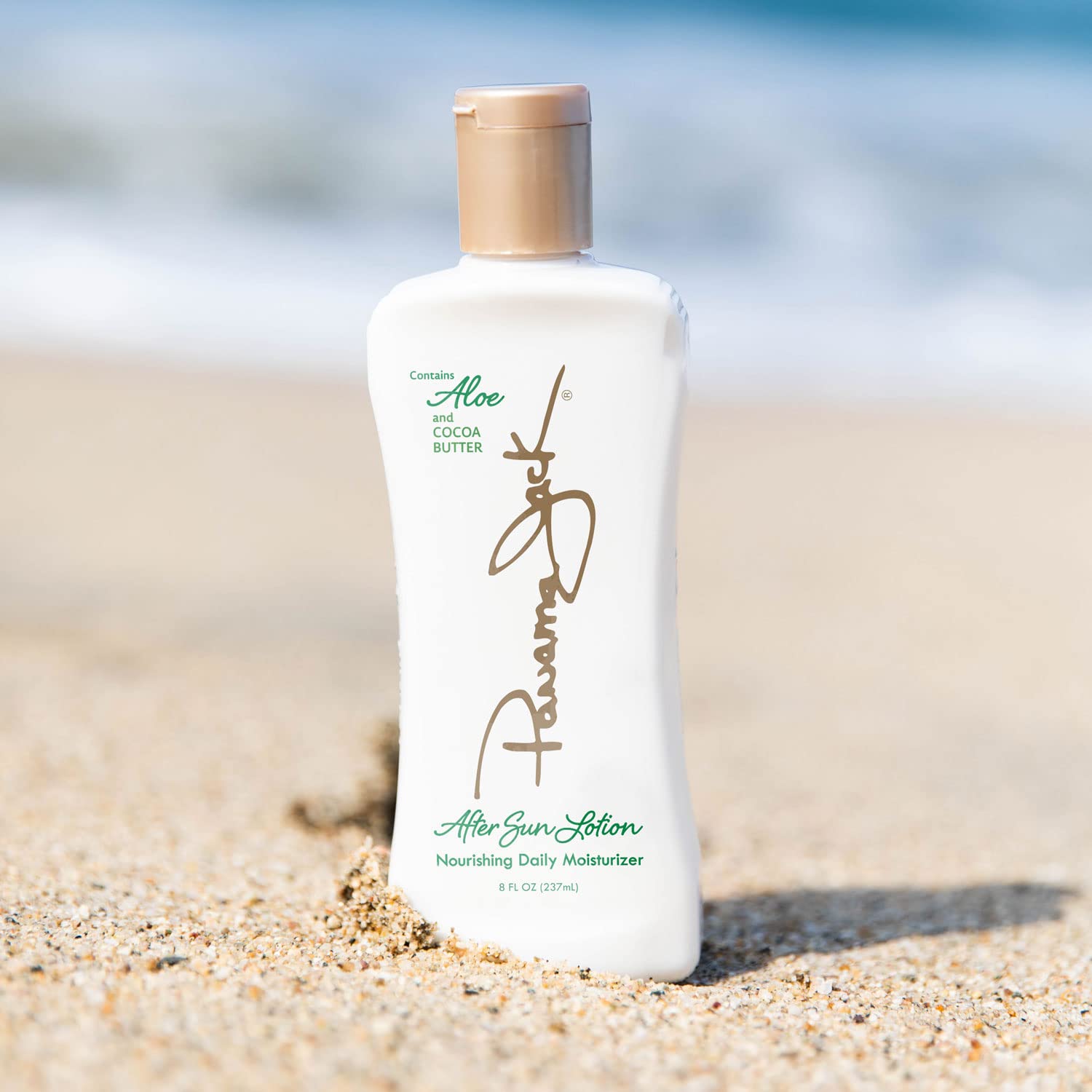 Panama Jack Aloe Moisturizer Lotion – After Sun Daily Skincare with Cocoa Butter & Olive Oils (8 oz x 2)