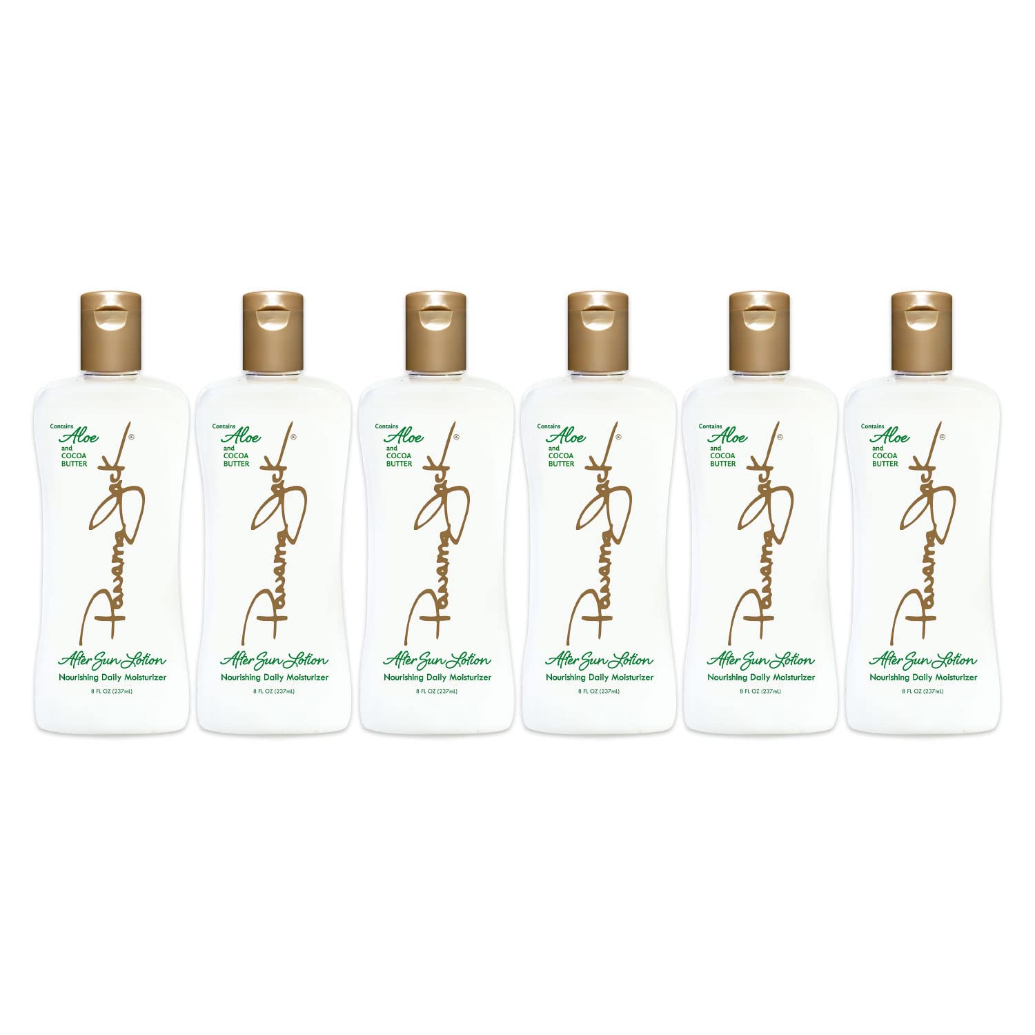 Panama Jack Aloe Moisturizer Lotion – After Sun Daily Skincare with Cocoa Butter & Olive Oils (8 oz x 2)