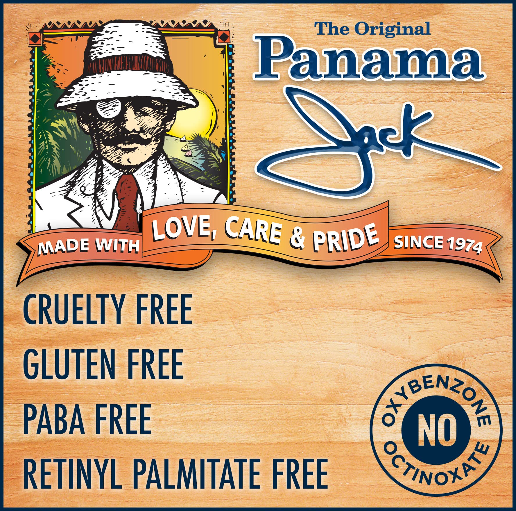 Panama Jack Amplifier Suntan Oil 0 SPF • Light Exotic Oils, Tropical Fragrance • Pack of 12 (8 oz each)