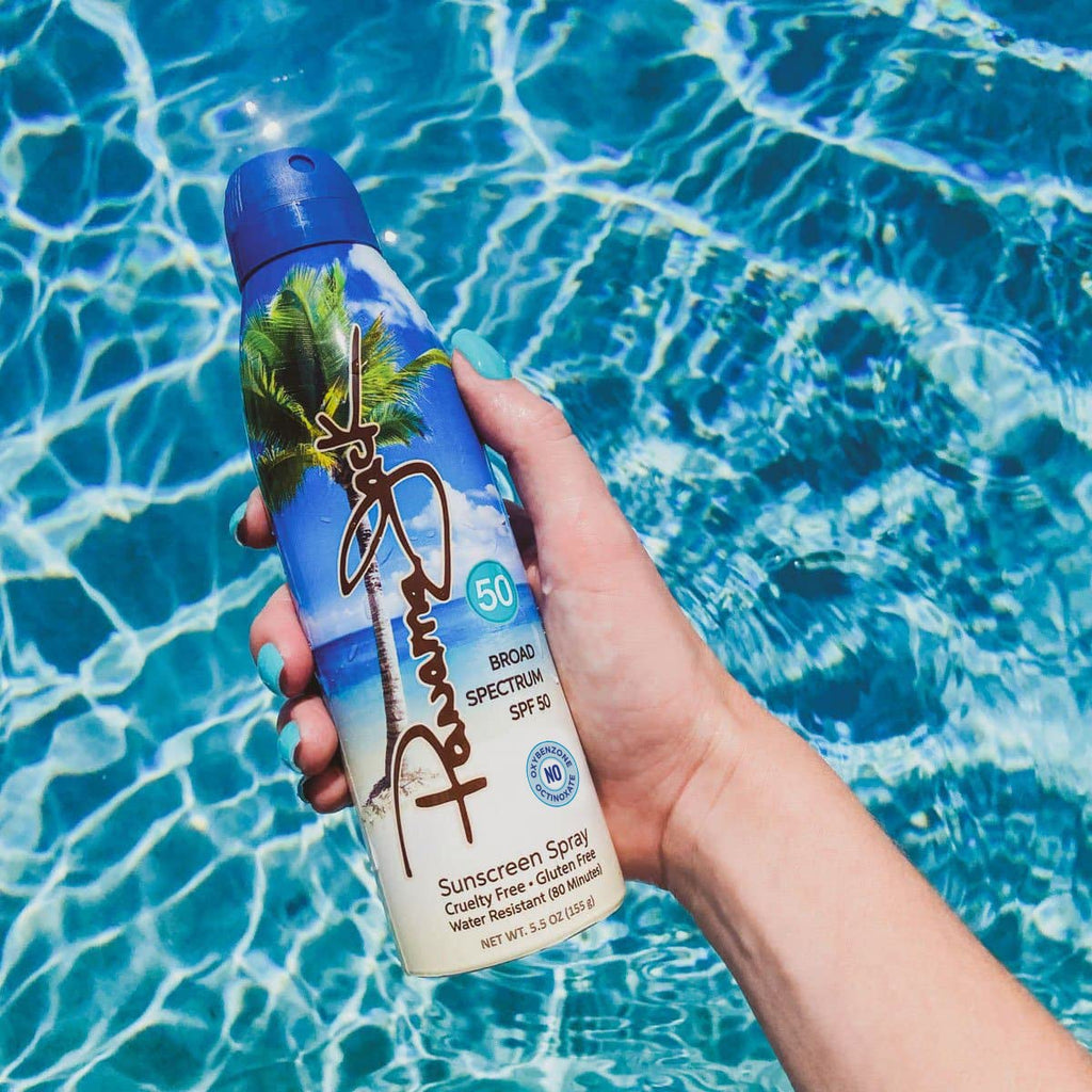 Panama Jack Continuous Spray Sunscreen SPF 50 – Broad Spectrum UVA/UVB, Water Resistant 80 Minutes, Paraben Gluten PABA Free, Cruelty Free, 5.5 oz (Pack of 6)