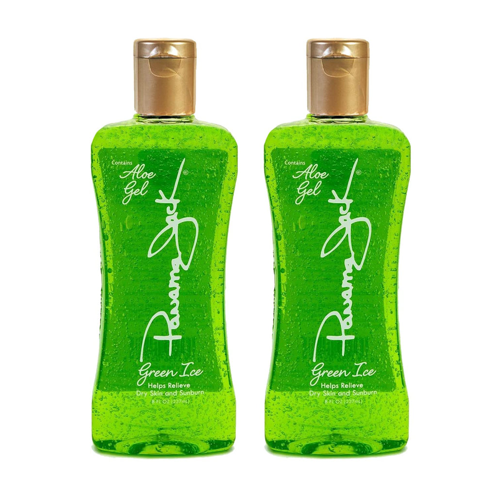 Panama Jack Green Ice Gel – Aloe Vera After Sun, No Alcohol, 8 fl oz