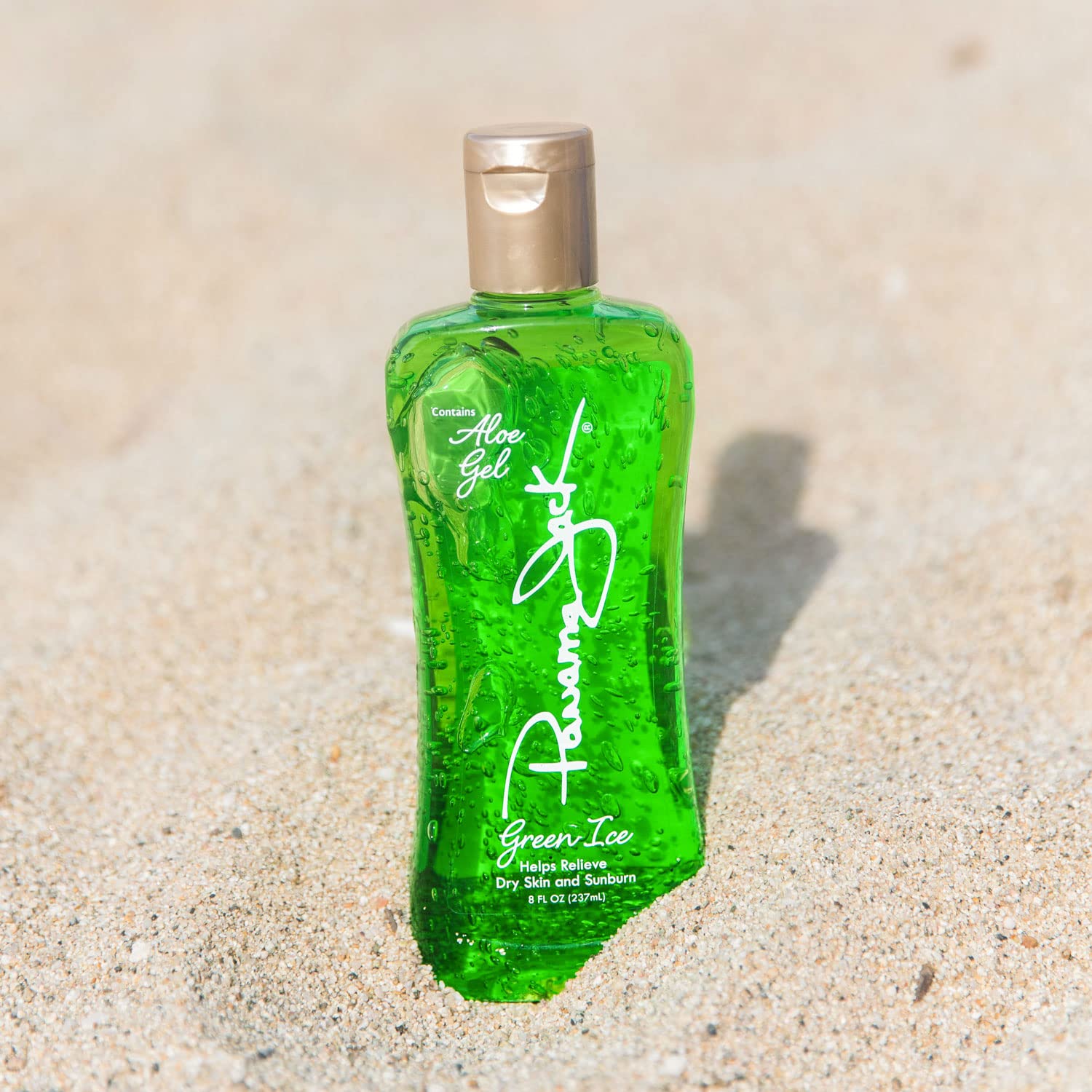 Panama Jack Green Ice Gel – Aloe Vera After Sun, No Alcohol, Prolong Tan, 8 oz
