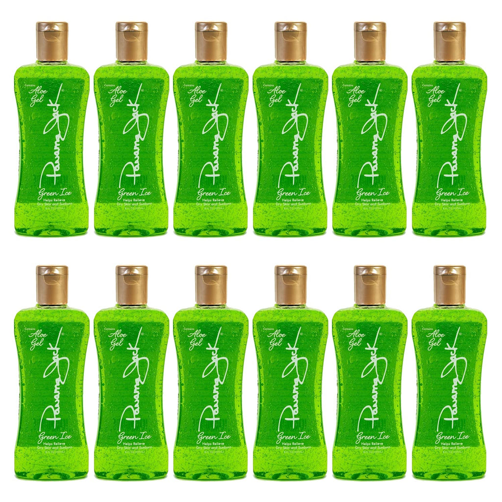 Panama Jack Green Ice Gel – Aloe Vera After Sun, No Alcohol, Prolong Tan, 8 oz