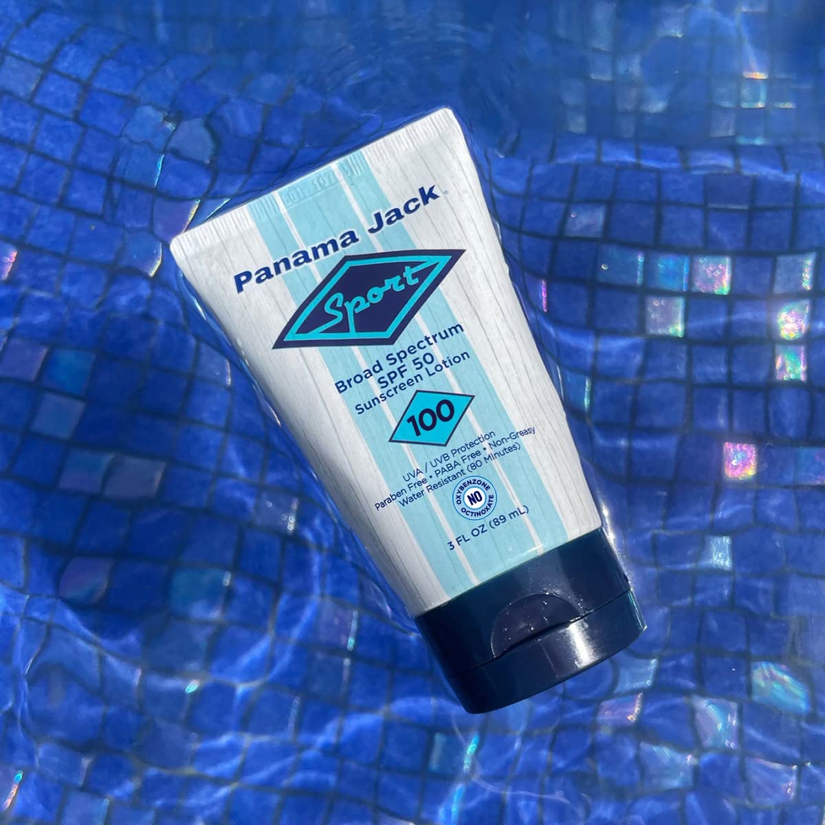 Panama Jack Sport Sunscreen Lotion SPF 100 - Non-Greasy, Water-Resistant, Cruelty-Free, 3 oz (Pack of 12)