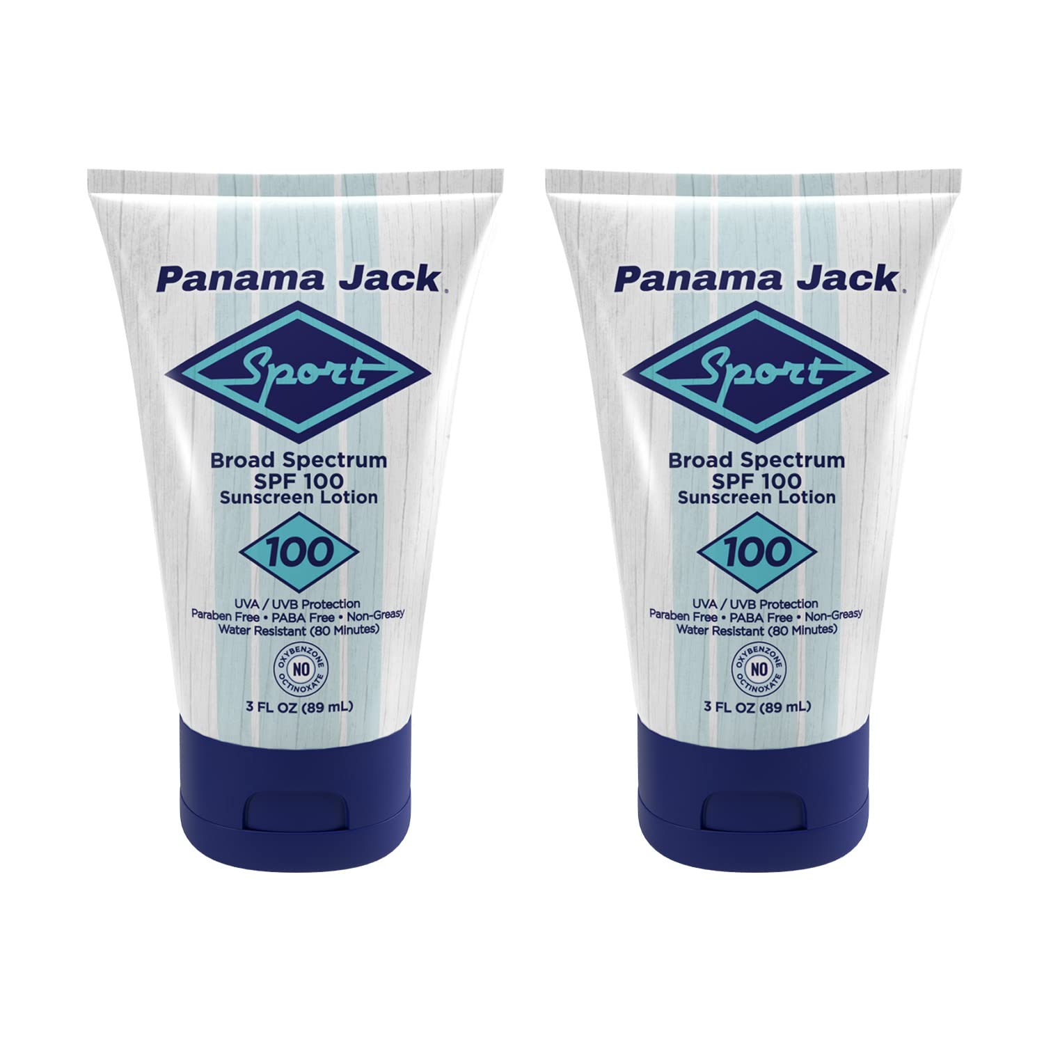 Panama Jack Sport Sunscreen Lotion SPF 100 - Non-Greasy, Water-Resistant, Cruelty-Free, 3 oz (Pack of 12)