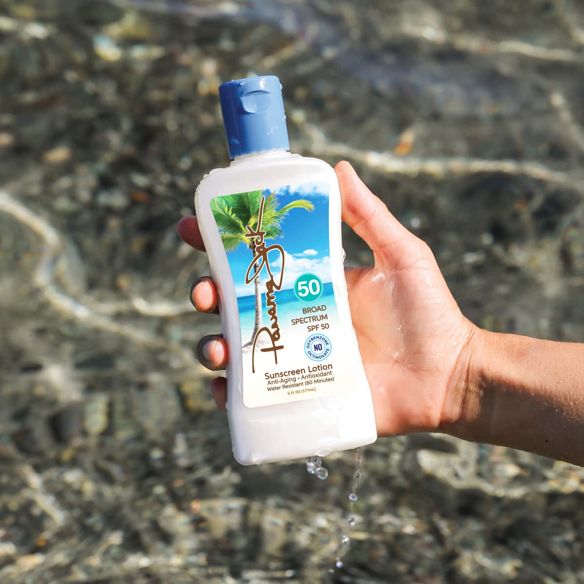 Panama Jack Sunscreen Suntan Lotion SPF 50 – Broad Spectrum UVA/UVB, Pack of 6 x 6 fl oz, Cruelty-Free