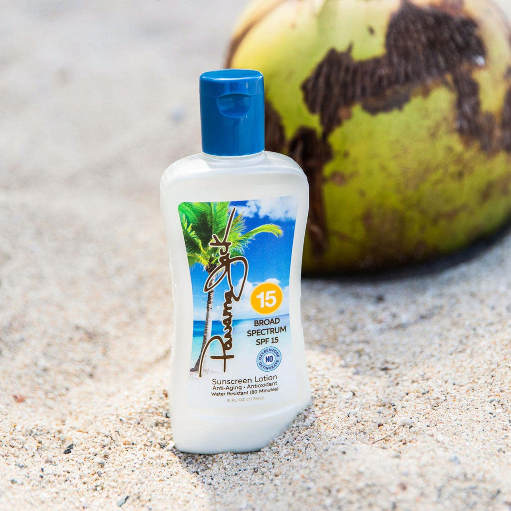 Panama Jack Sunscreen Suntan Lotion SPF 15 – Broad Spectrum UVA/UVB, Cruelty-Free, Gluten & Paraben Free, 6 FL OZ (Pack of 6)