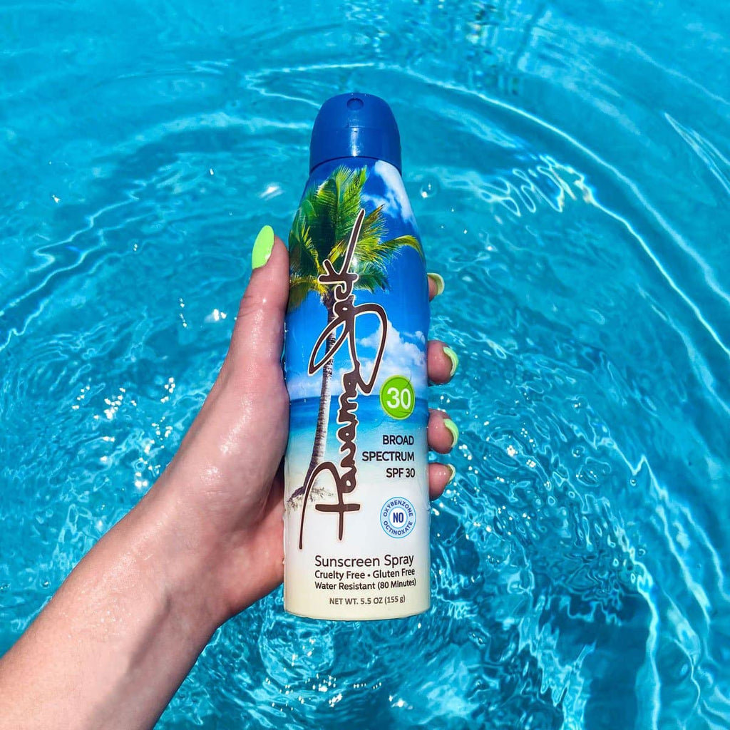 Panama Jack Continuous Spray Sunscreen SPF 30 — Broad Spectrum, Water Resistant, Cruelty Free
